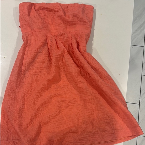 J. Crew Dresses & Skirts - J. Crew Vibrant Orange Strapless Dress